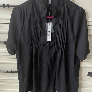 T Tahari Black Shirt size medium